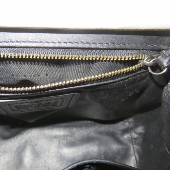 Coach Color block Exotic Python Snakeskin Leather Drifter Chain Crossbody Strap - Picture 9 of 10